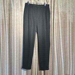 Joseph & Feiss Black / Charcoal Pleated Dress Trousers